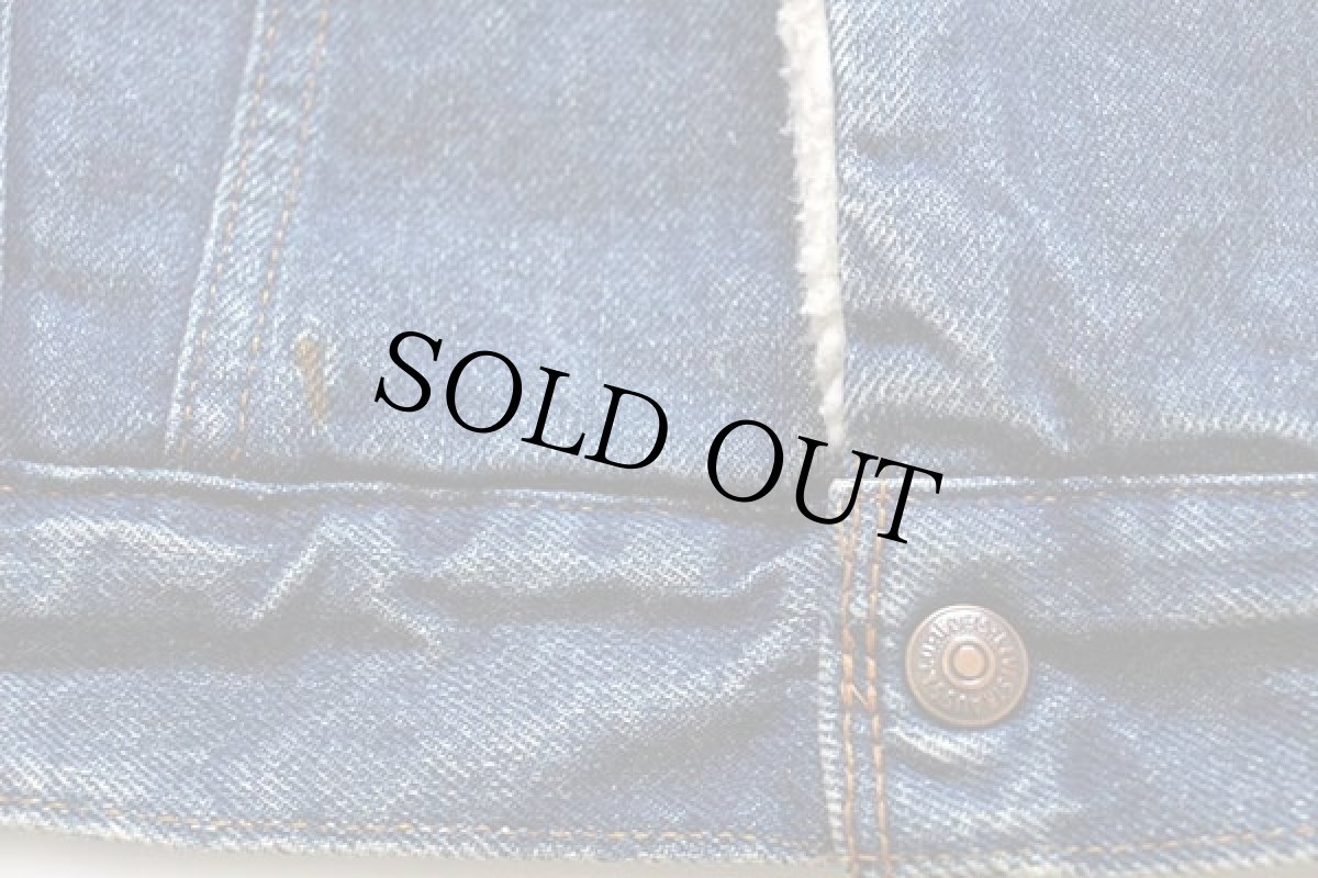 画像7: 80s USA製 Levi'sリーバイス 70608 ボアライナー デニムジャケット 4ポケット 40 (7)