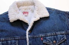 画像3: 80s USA製 Levi'sリーバイス 70609 ボアライナー デニムジャケット 4ポケット M (3)