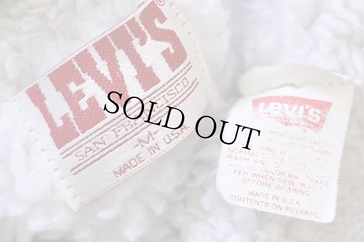 画像4: 80s USA製 Levi'sリーバイス 70609 ボアライナー デニムジャケット 4ポケット M (4)