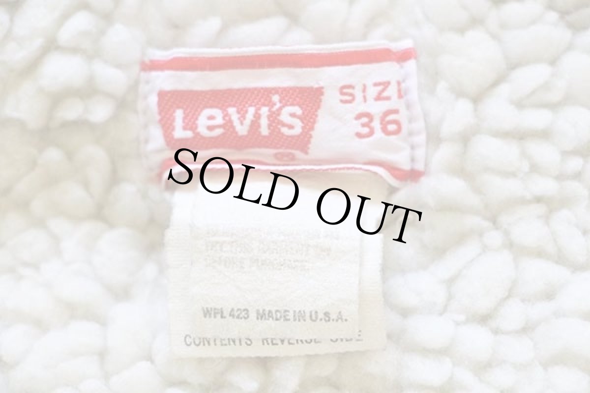 画像4: 70s USA製 Levi'sリーバイス 70605 ボアライナー デニムジャケット 36 (4)