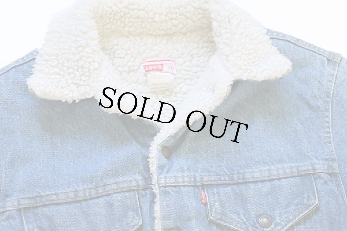 画像3: 70s USA製 Levi'sリーバイス 70605 ボアライナー デニムジャケット 36 (3)