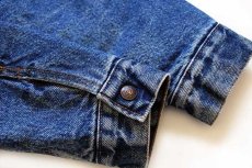 画像7: 80s USA製 Levi'sリーバイス 70609 ボアライナー デニムジャケット 4ポケット M (7)