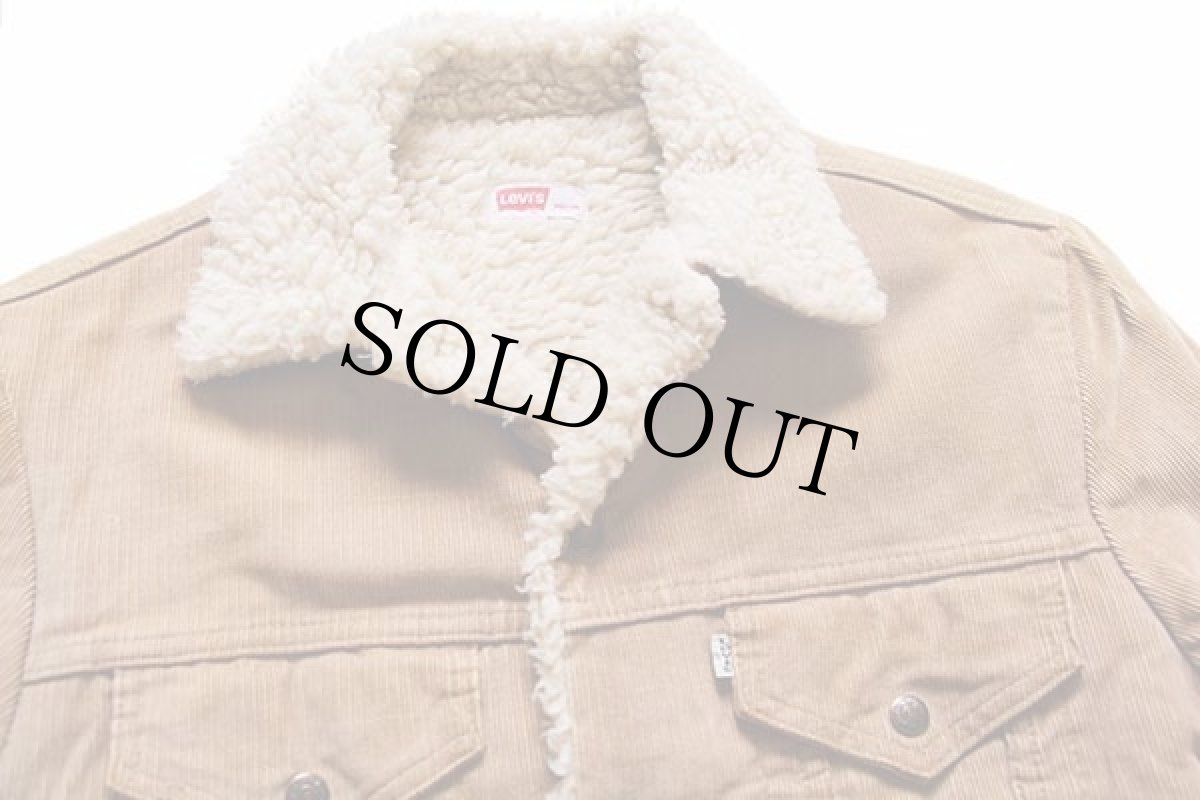 画像3: 70s Levi'sリーバイス ボアライナー コーデュロイジャケット ベージュ M (3)