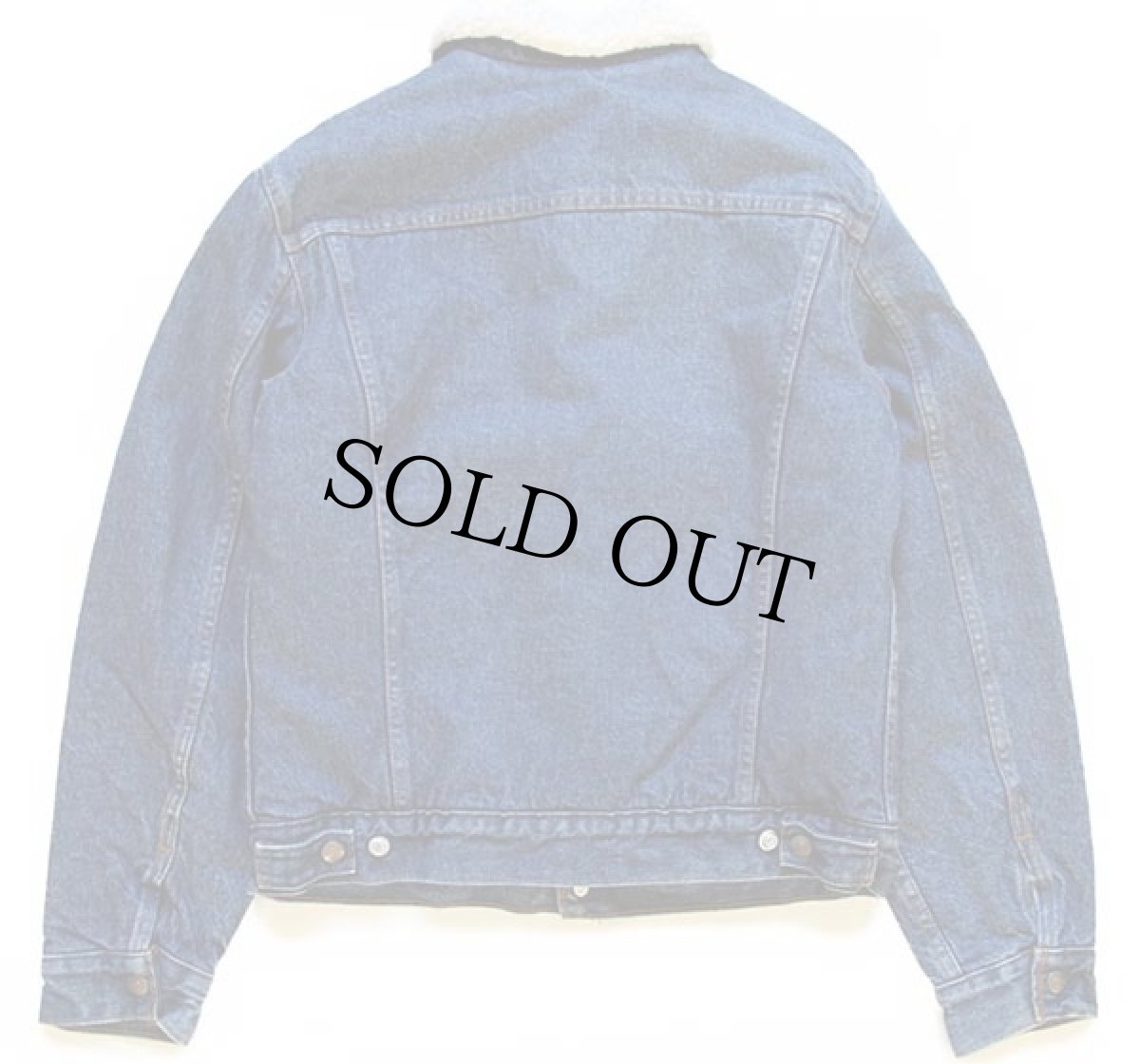 画像2: 80s USA製 Levi'sリーバイス 70708 ボアライナー デニムジャケット 4ポケット ボーイズ20★B (2)