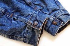 画像7: 80s USA製 Levi'sリーバイス 70708 ボアライナー デニムジャケット 4ポケット ボーイズ20★A (7)