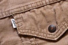 画像5: 70s USA製 Levi'sリーバイス 70608 ボアライナー コーデュロイジャケット 4ポケット ベージュ 36 (5)