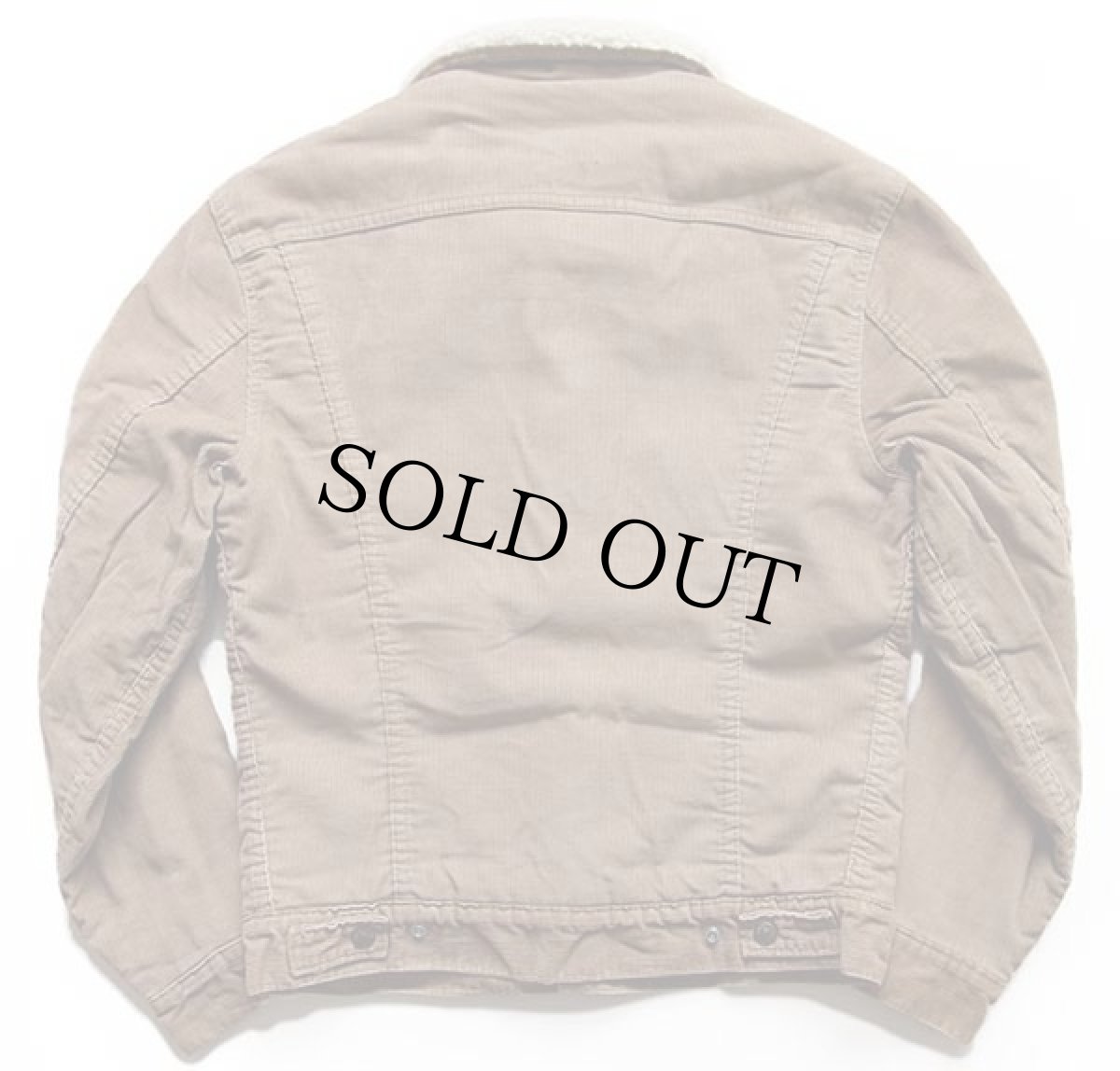 画像2: 70s USA製 Levi'sリーバイス 70605 ボアライナー コーデュロイジャケット ベージュ 36 (2)