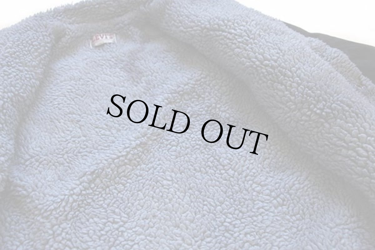 画像6: 80s USA製 Levi'sリーバイス ボアライナー デニムジャケット 4ポケット 後染め 薄黒 S (6)