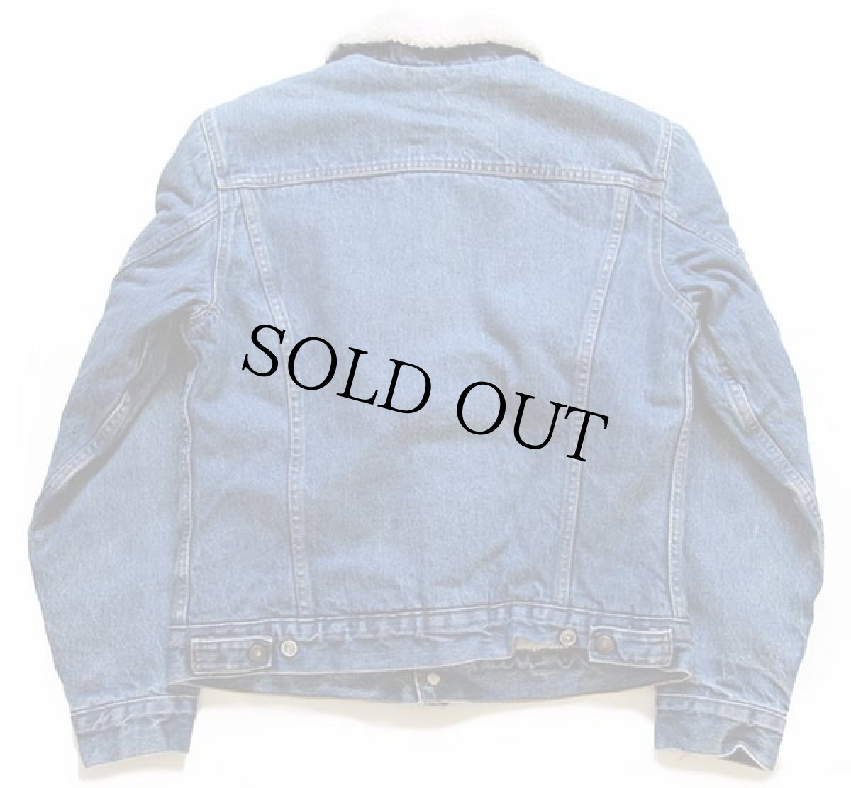 画像2: 80s USA製 Levi'sリーバイス 70708 ボアライナー デニムジャケット 4ポケット ボーイズ20★A (2)