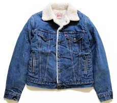 画像1: 80s USA製 Levi'sリーバイス 70708 ボアライナー デニムジャケット 4ポケット ボーイズ20★A (1)