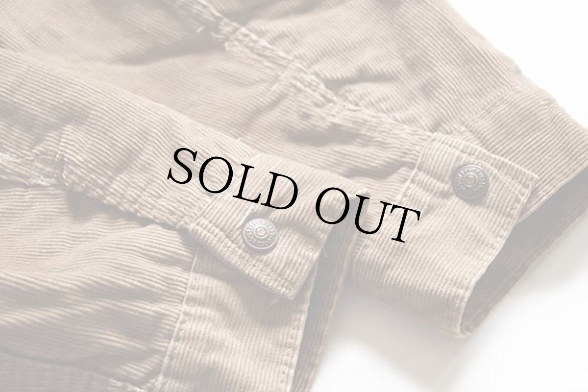 画像7: 70s USA製 Levi'sリーバイス 70605 ボアライナー コーデュロイジャケット ベージュ 42 (7)