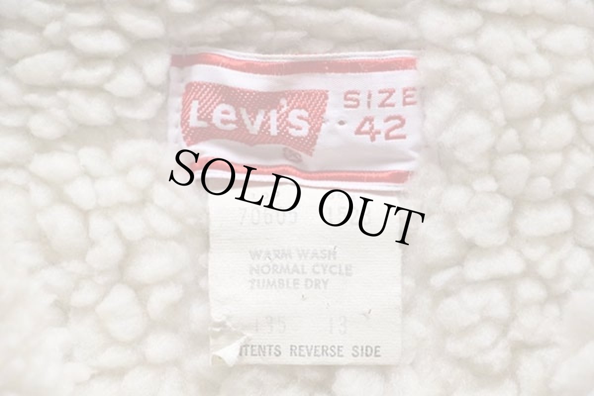 画像4: 70s USA製 Levi'sリーバイス 70605 ボアライナー コーデュロイジャケット ベージュ 42 (4)