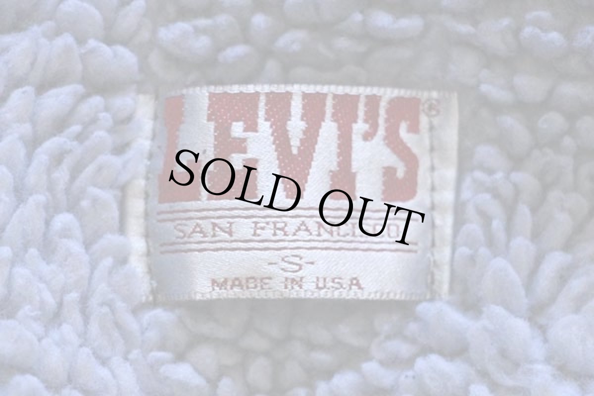 画像4: 80s USA製 Levi'sリーバイス ボアライナー デニムジャケット 4ポケット 後染め 薄黒 S (4)