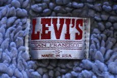 画像4: 80s USA製 Levi'sリーバイス ボアライナー デニムジャケット 4ポケット 後染め 薄黒 S (4)