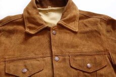 画像3: 70s Levi'sリーバイス スエード レザージャケット 茶 (3)