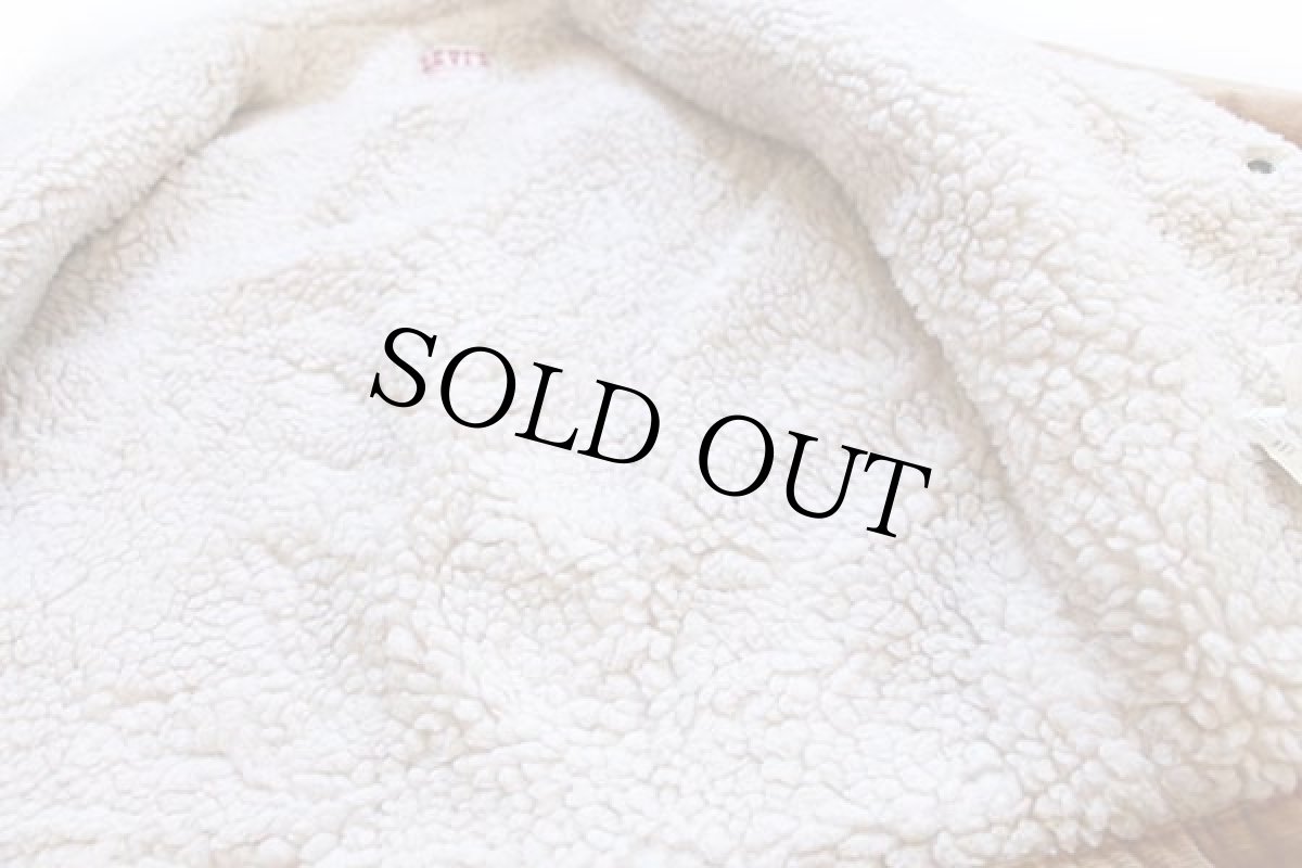 画像6: 80s USA製 Levi'sリーバイス 70412 ボアライナー コーデュロイジャケット 4ポケット 薄茶 36R (6)