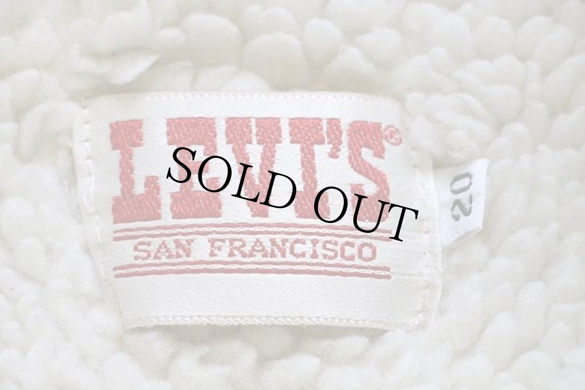 画像4: 80s USA製 Levi'sリーバイス 70708 ボアライナー デニムジャケット 4ポケット ボーイズ20★A (4)