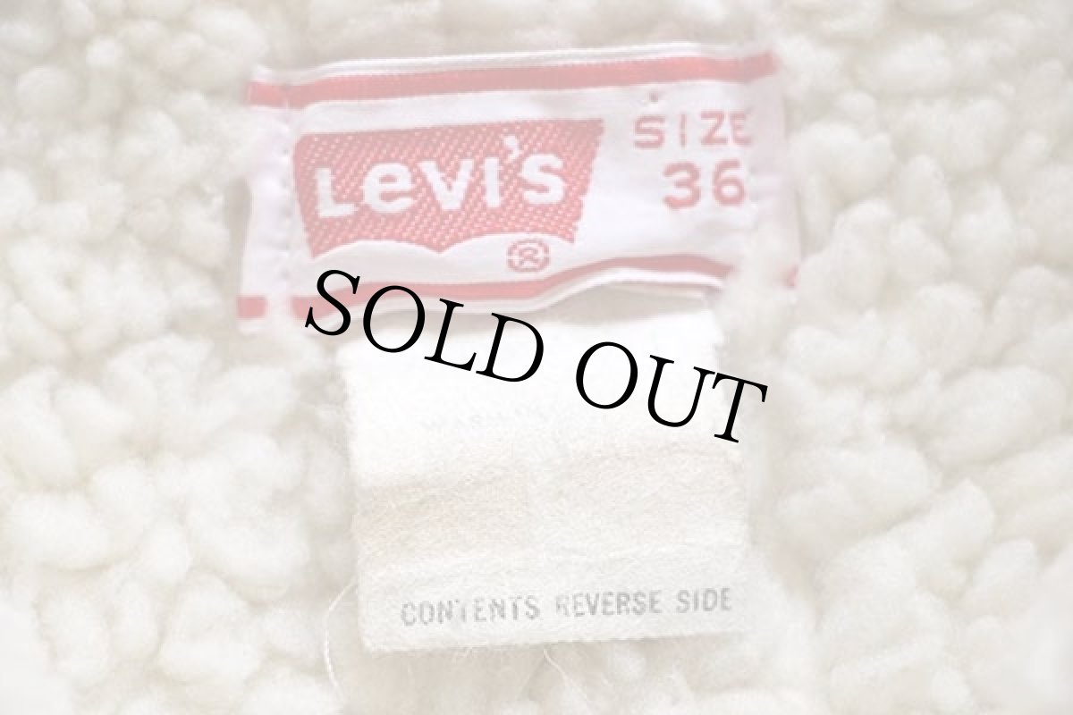 画像4: 70s USA製 Levi'sリーバイス 70608 ボアライナー コーデュロイジャケット 4ポケット ベージュ 36 (4)