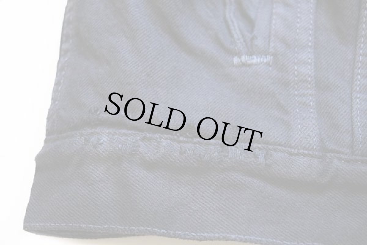 画像8: 80s USA製 Levi'sリーバイス ボアライナー デニムジャケット 4ポケット 後染め 薄黒 S (8)