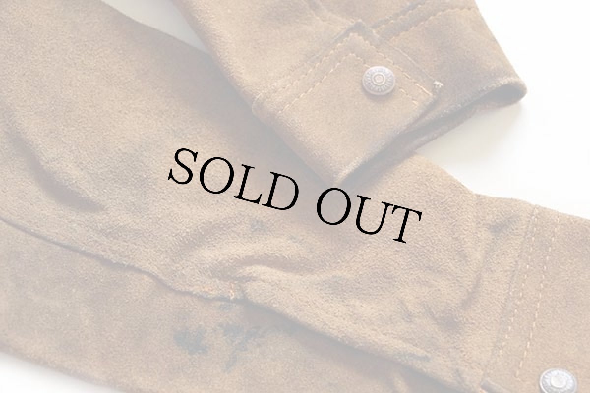 画像7: 70s Levi'sリーバイス スエード レザージャケット 茶 (7)