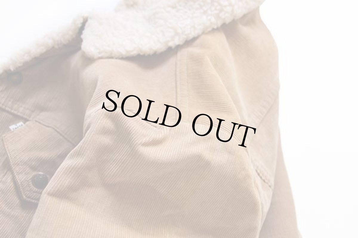 画像8: 70s Levi'sリーバイス ボアライナー コーデュロイジャケット ベージュ M (8)