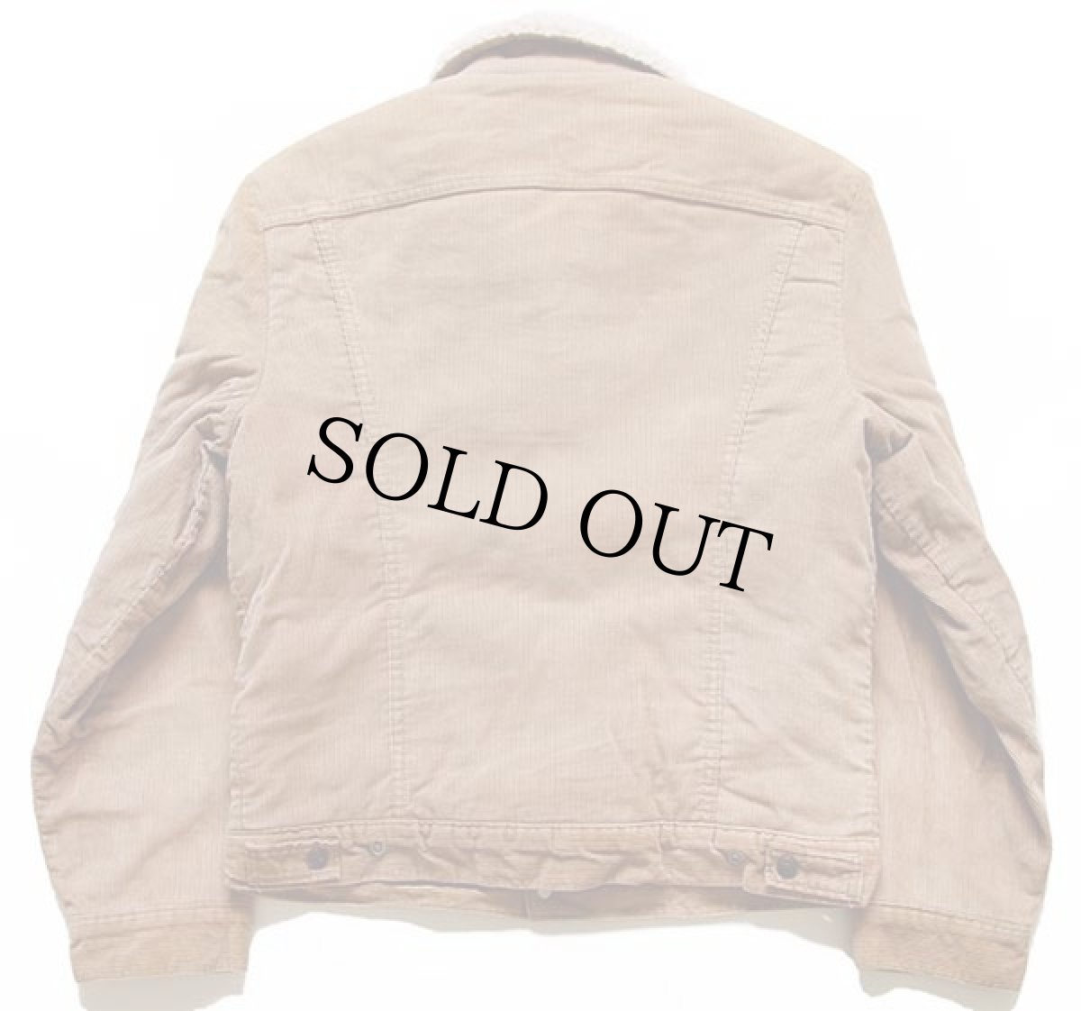 画像2: 70s Levi'sリーバイス ボアライナー コーデュロイジャケット ベージュ M (2)