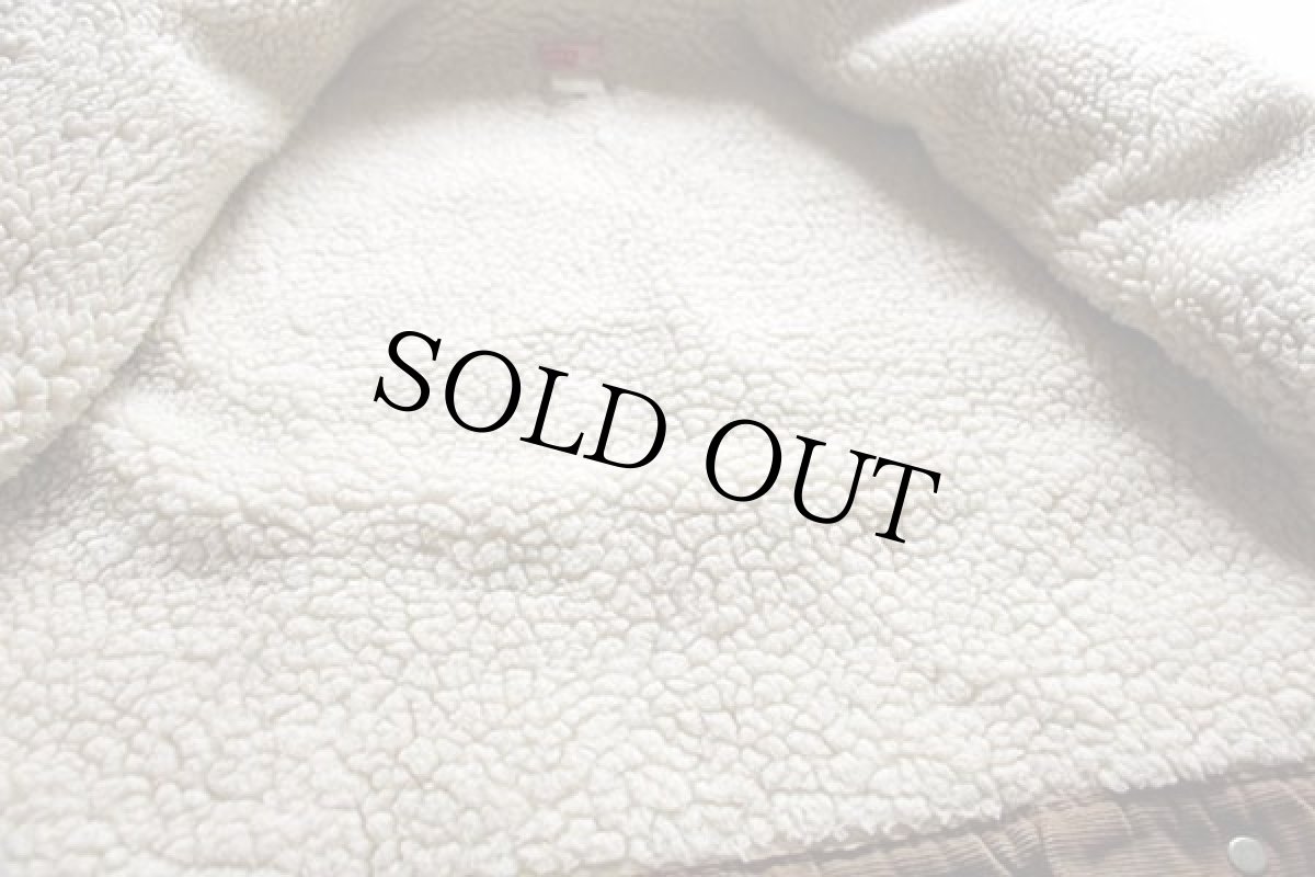 画像6: 70s USA製 Levi'sリーバイス 70605 ボアライナー コーデュロイジャケット ベージュ 42 (6)