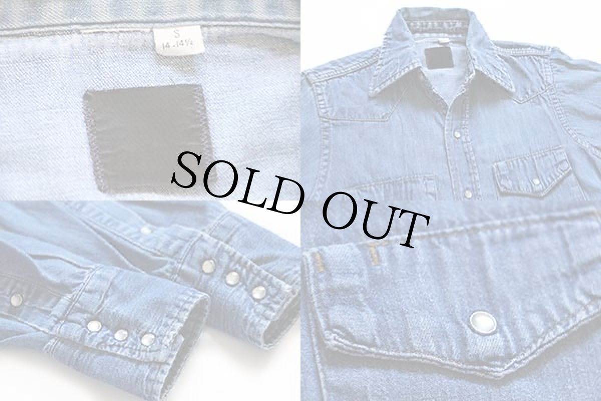 画像3: 70s Sears ROEBUCKS デニム ウエスタンシャツ S (3)