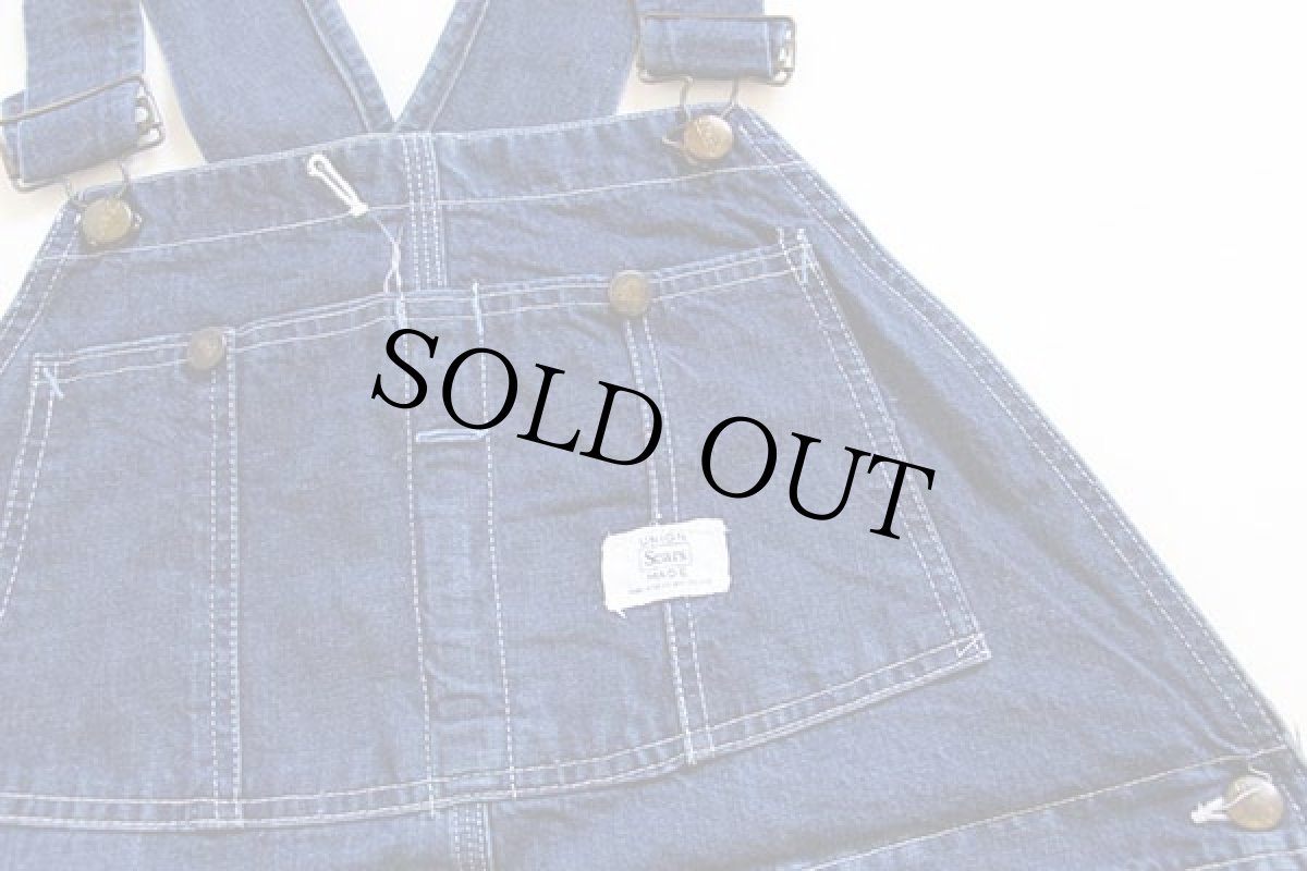 画像4: 60s USA製 Sears インディゴ デニム オーバーオール (4)