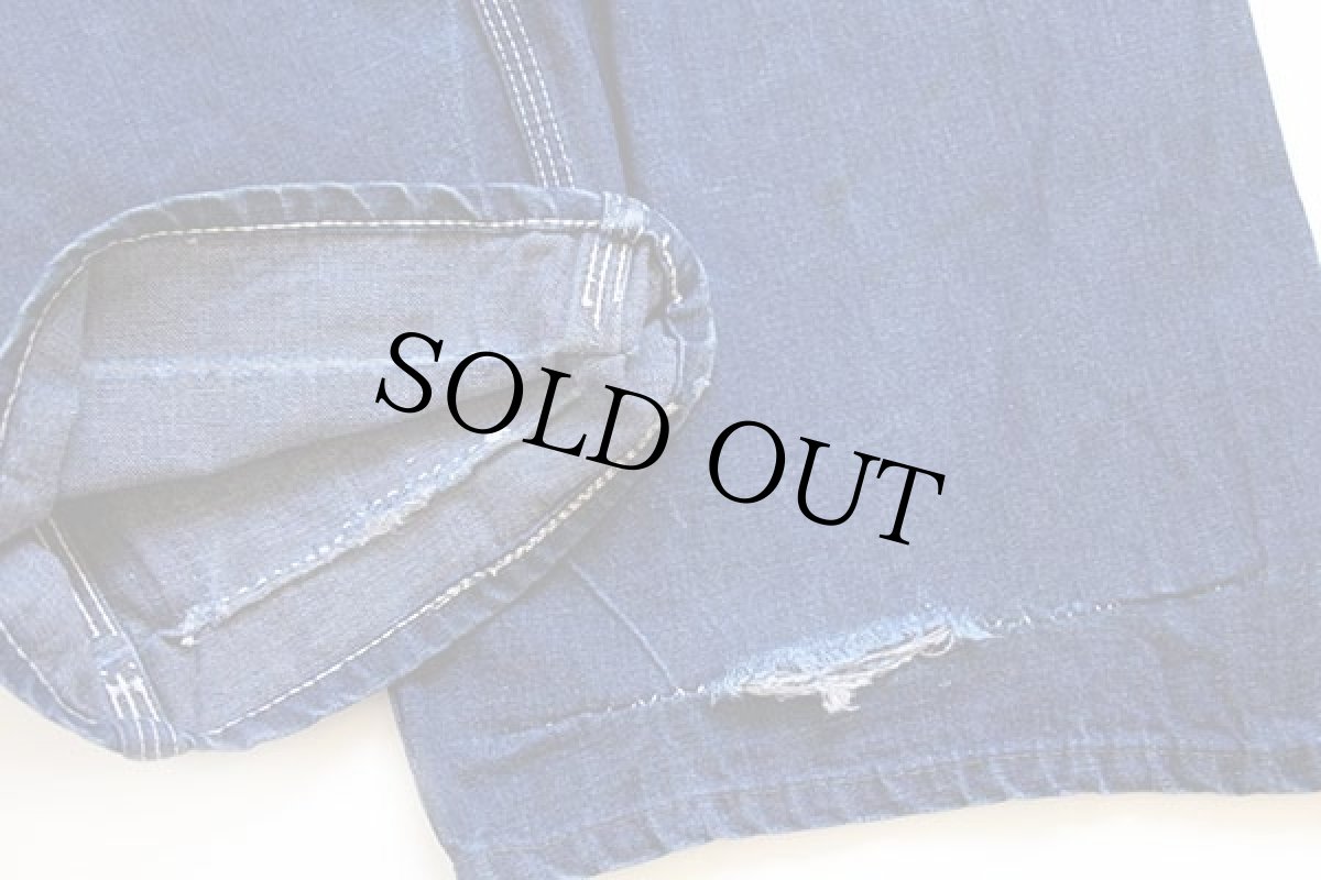 画像9: 60s USA製 Sears インディゴ デニム オーバーオール (9)