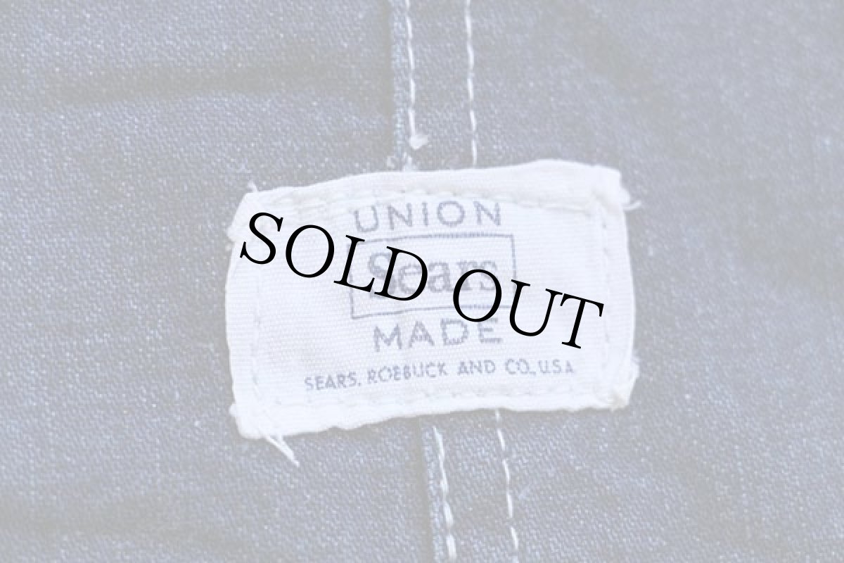 画像6: 60s USA製 Sears インディゴ デニム オーバーオール (6)