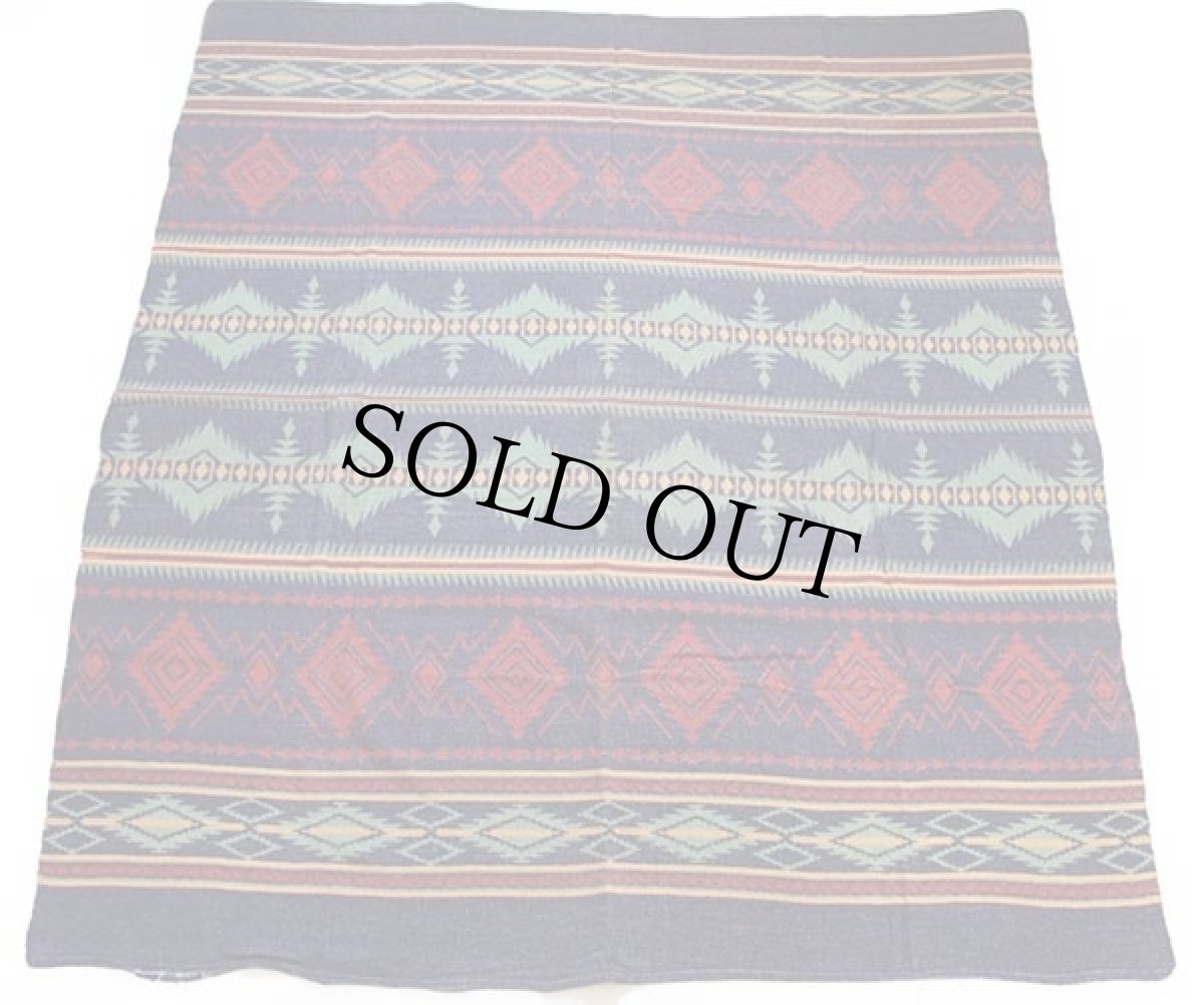 画像2: 30s ネイティブ柄 キャンプ ブランケット (2)