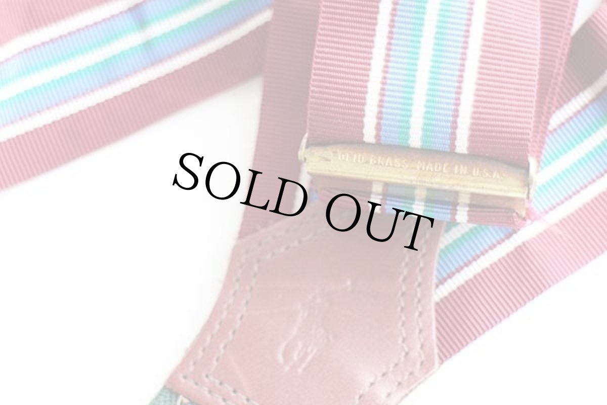 画像4: USA製 ポロ ラルフローレン ストライプ ボタンタブ式 サスペンダー★02 (4)