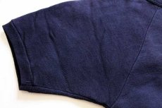 画像5: 60s HANES BREEZE SHIELD 無地 コットン 半袖スウェット ナス紺 L★ブランク (5)