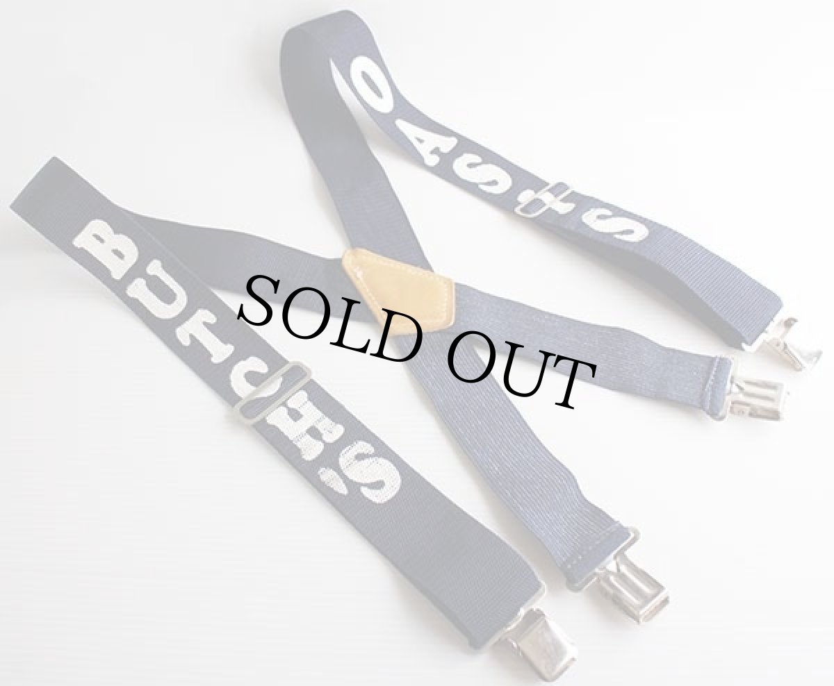 画像2: USA製 NICHOLAS NO.112 OASIS BUTCH'S クリップ式 サスペンダー 紺★72 (2)