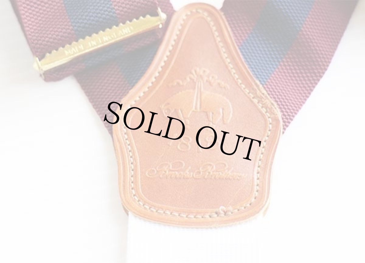 画像3: 英国製 Brooks Brothersブルックスブラザーズ ストライプ ボタンタブ式 サスペンダー R★06 (3)