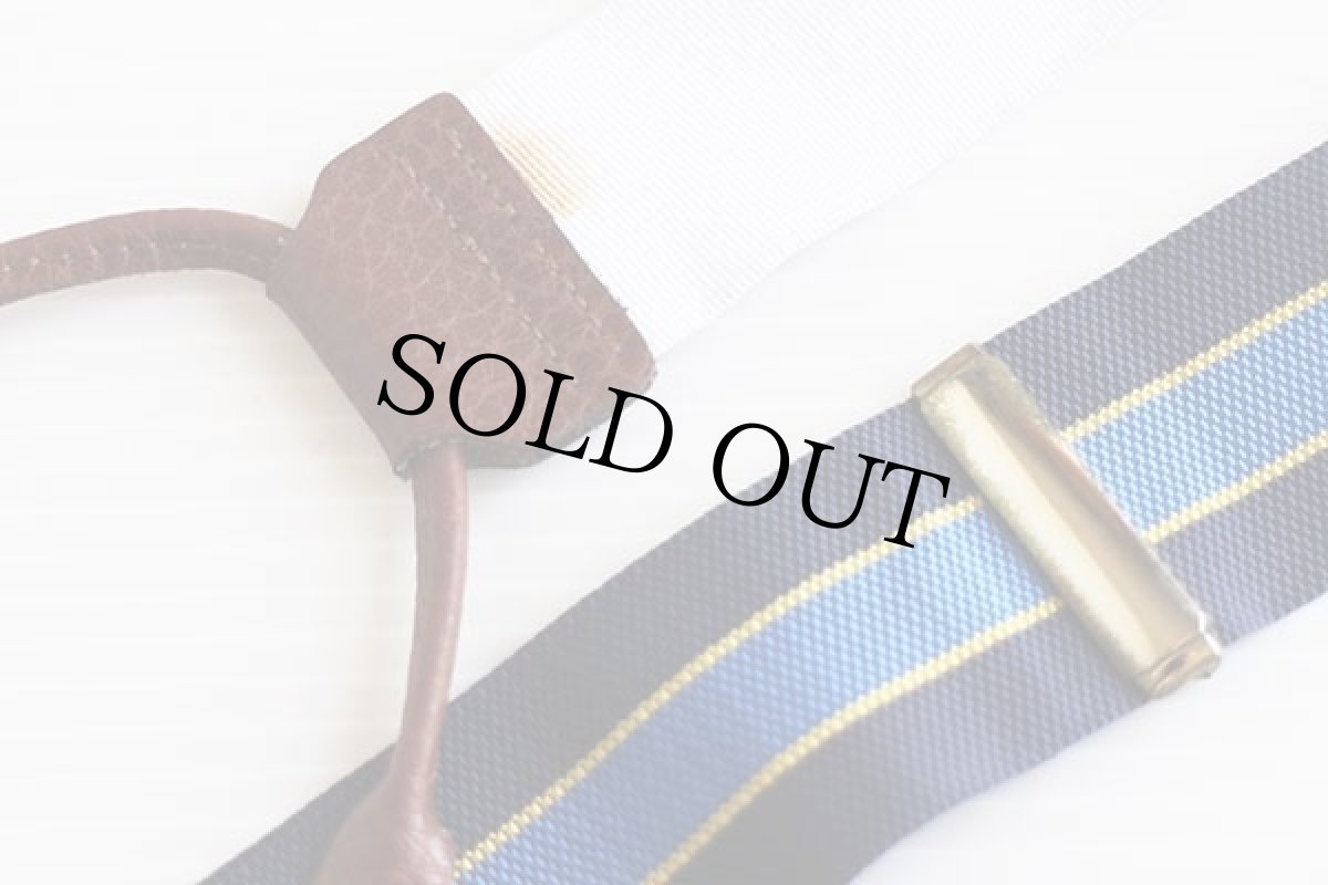 画像4: USA製 Brooks Brothersブルックスブラザーズ ストライプ ボタンタブ式 サスペンダー★05 (4)