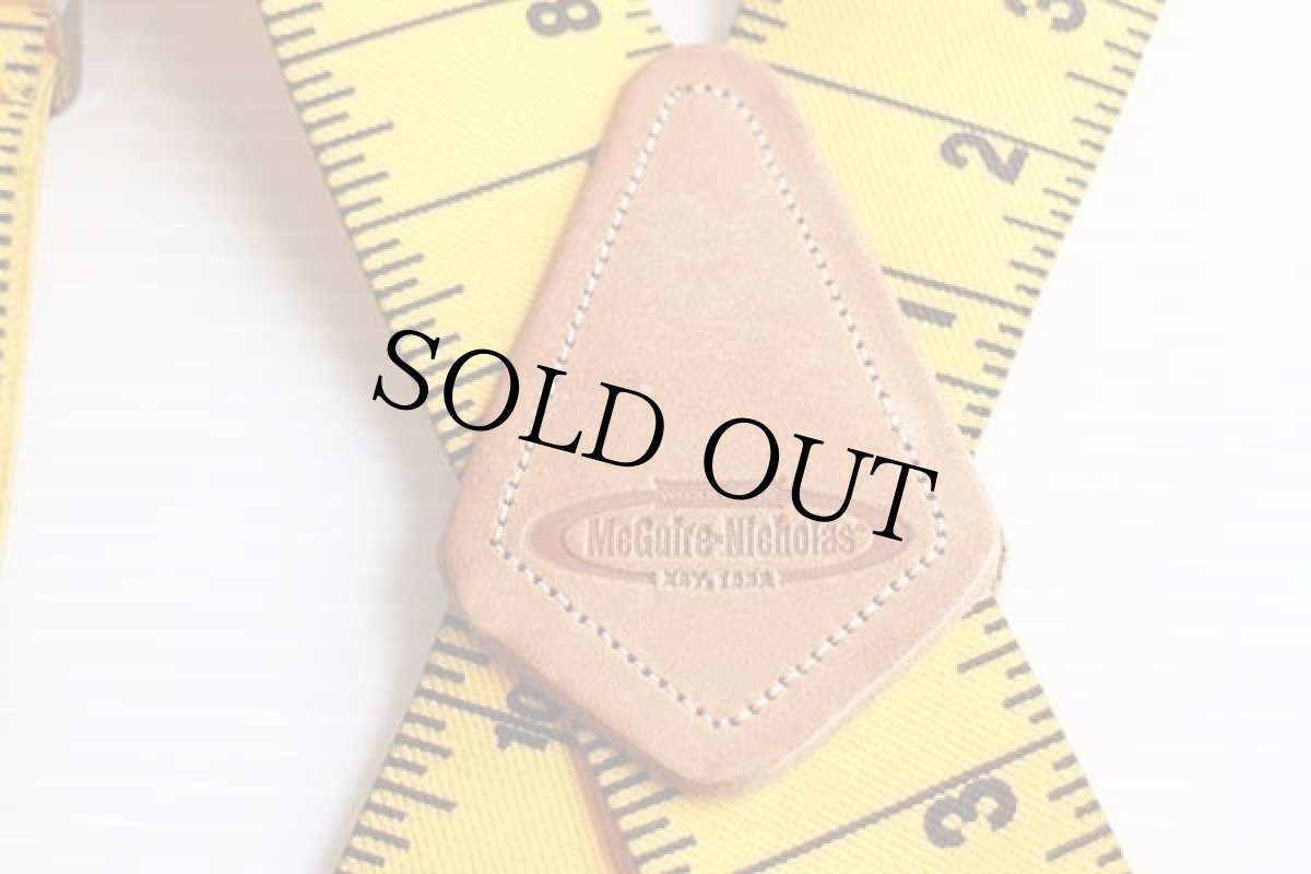 画像3: McGuire-Nicholas メジャー柄 クリップ式 サスペンダー 黄×黒 (3)