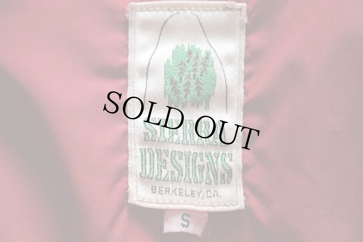 画像4: 70s SIERRA DESIGNSシエラデザイン ナイロン ダウンジャケット 濃赤 S (4)