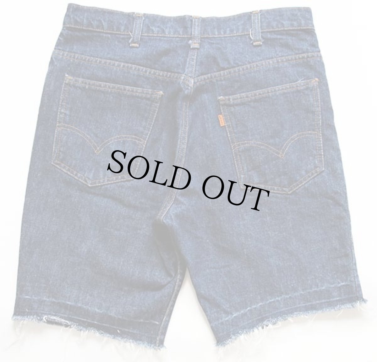 画像2: 70s USA製 Levi'sリーバイス 646 カットオフ デニム ショートパンツ w34★ショーツ (2)