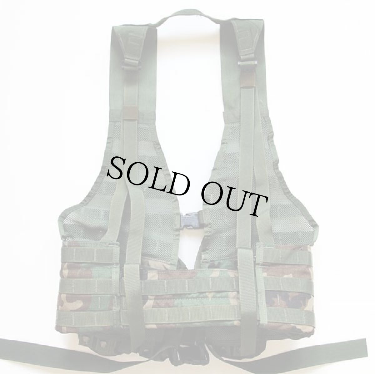 画像2: 00s 米軍 U.S.ARMY ウッドランドカモ MOLLE 2 FLC ベスト マガジンポーチ付き (2)