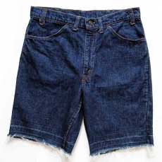 画像1: 70s USA製 Levi'sリーバイス 646 カットオフ デニム ショートパンツ w34★ショーツ (1)