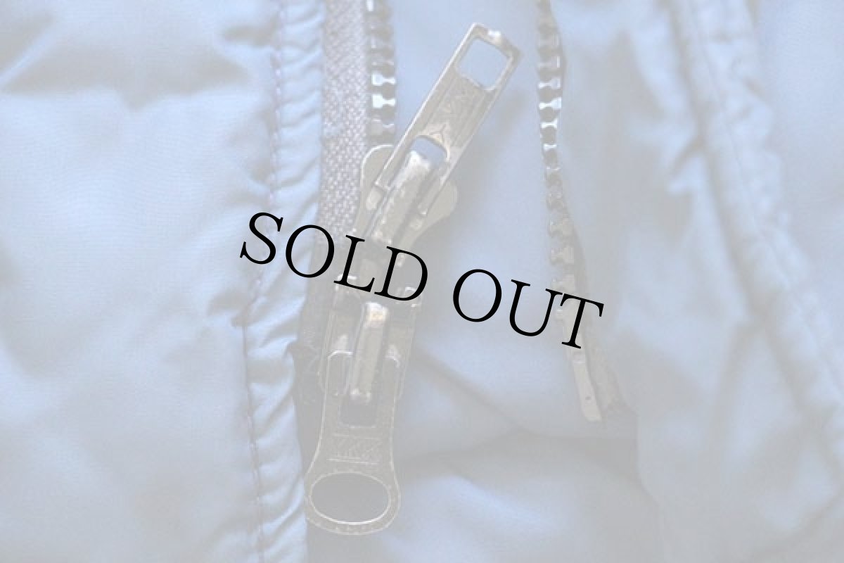 画像5: 70s THE NORTH FACEノースフェイス 茶タグ ナイロン 中綿ダウンジャケット 紺 S (5)