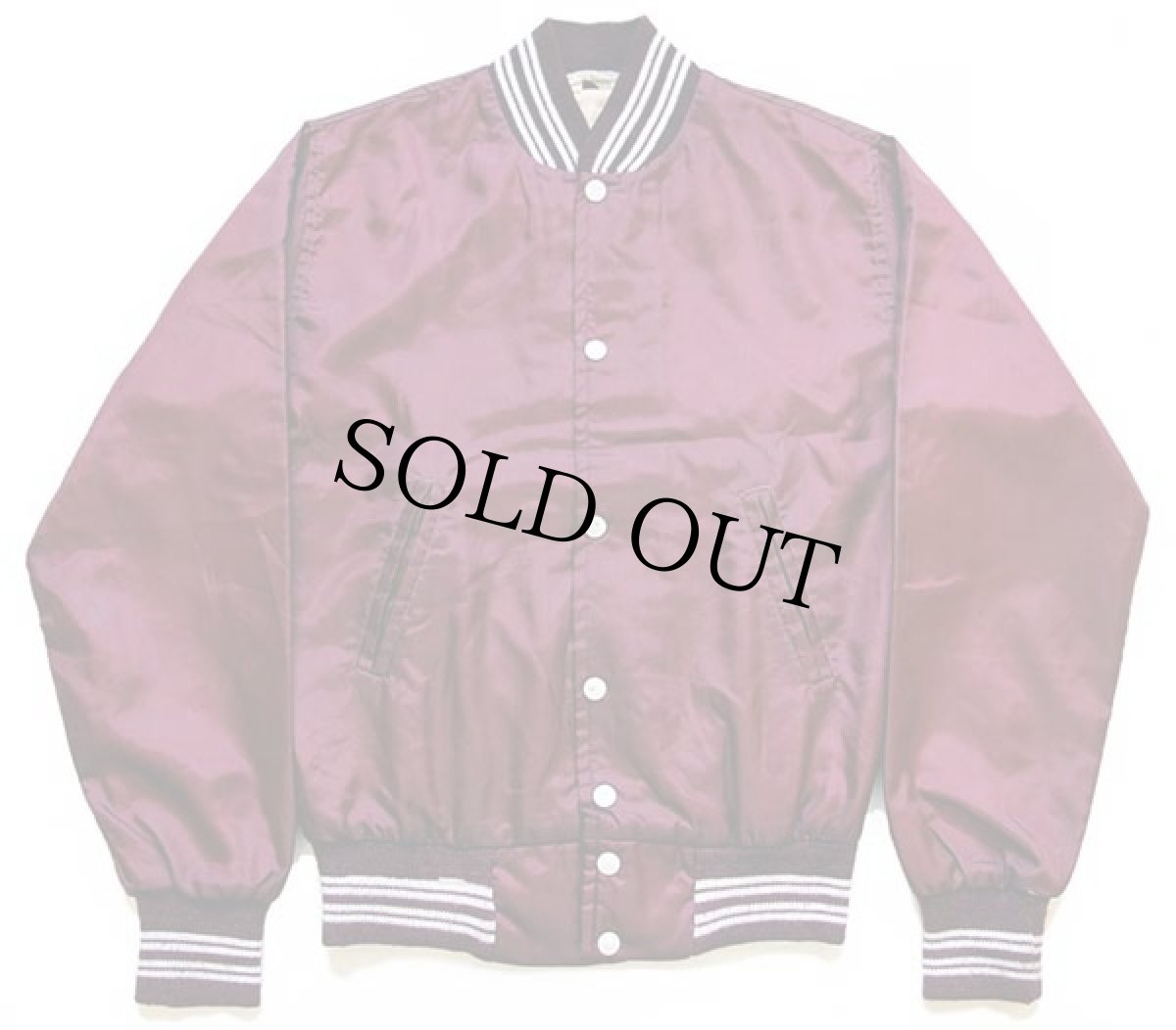 画像2: 70s WEST WIND ウイングフット ナイロンスタジャン バーガンディ XS (2)