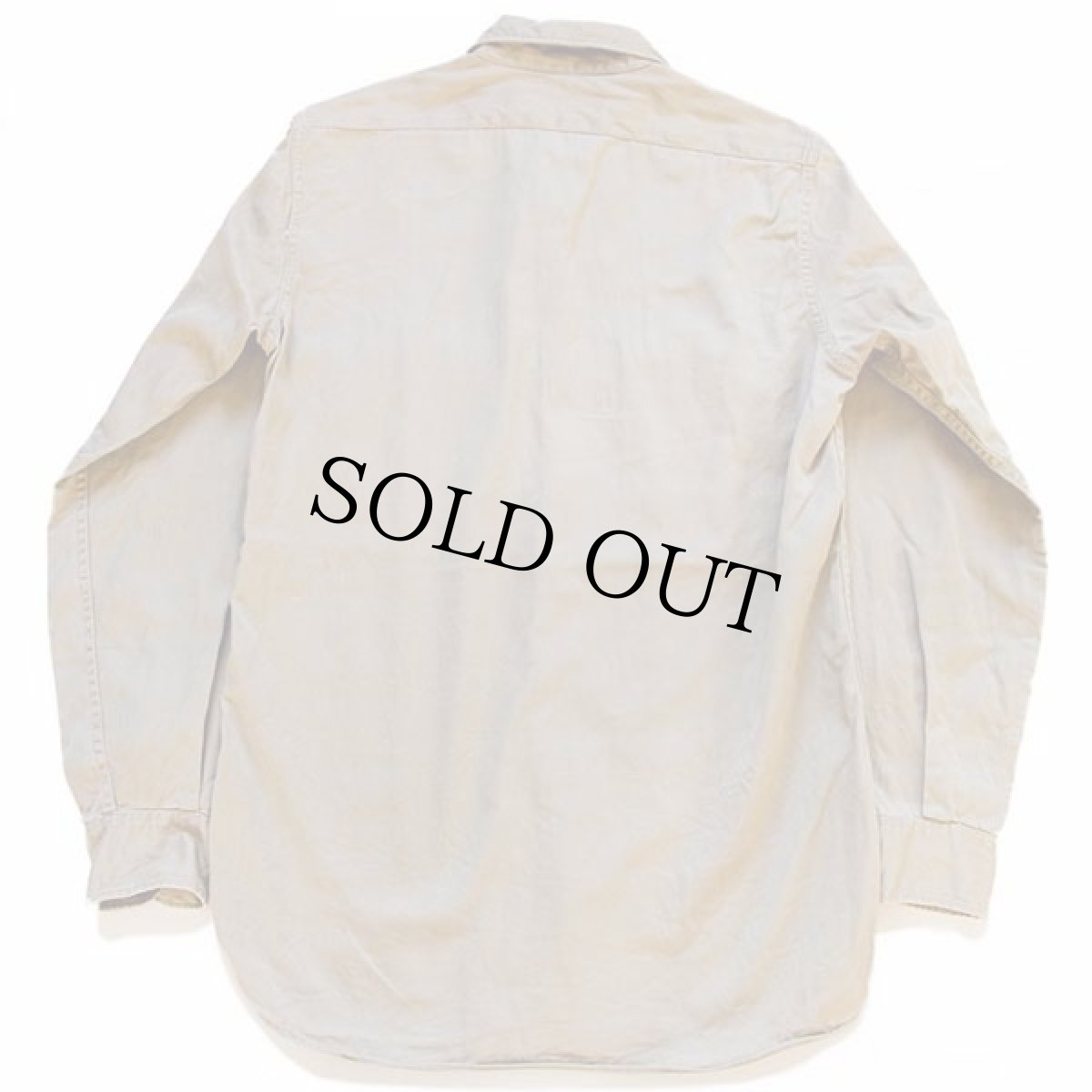 画像2: 50s PENNEY'S BIGMACビッグマック マチ付き コットンツイル ワークシャツ カーキ 14 (2)