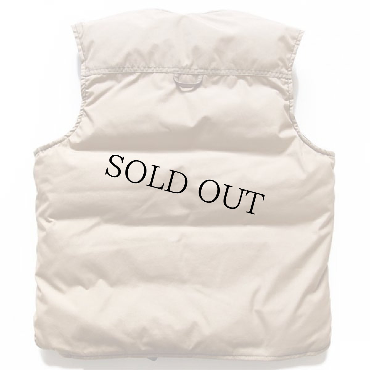 画像2: 80s EddieBauerエディーバウアー ノーカラー リバーシブル ダウンベスト タン×緑 S (2)