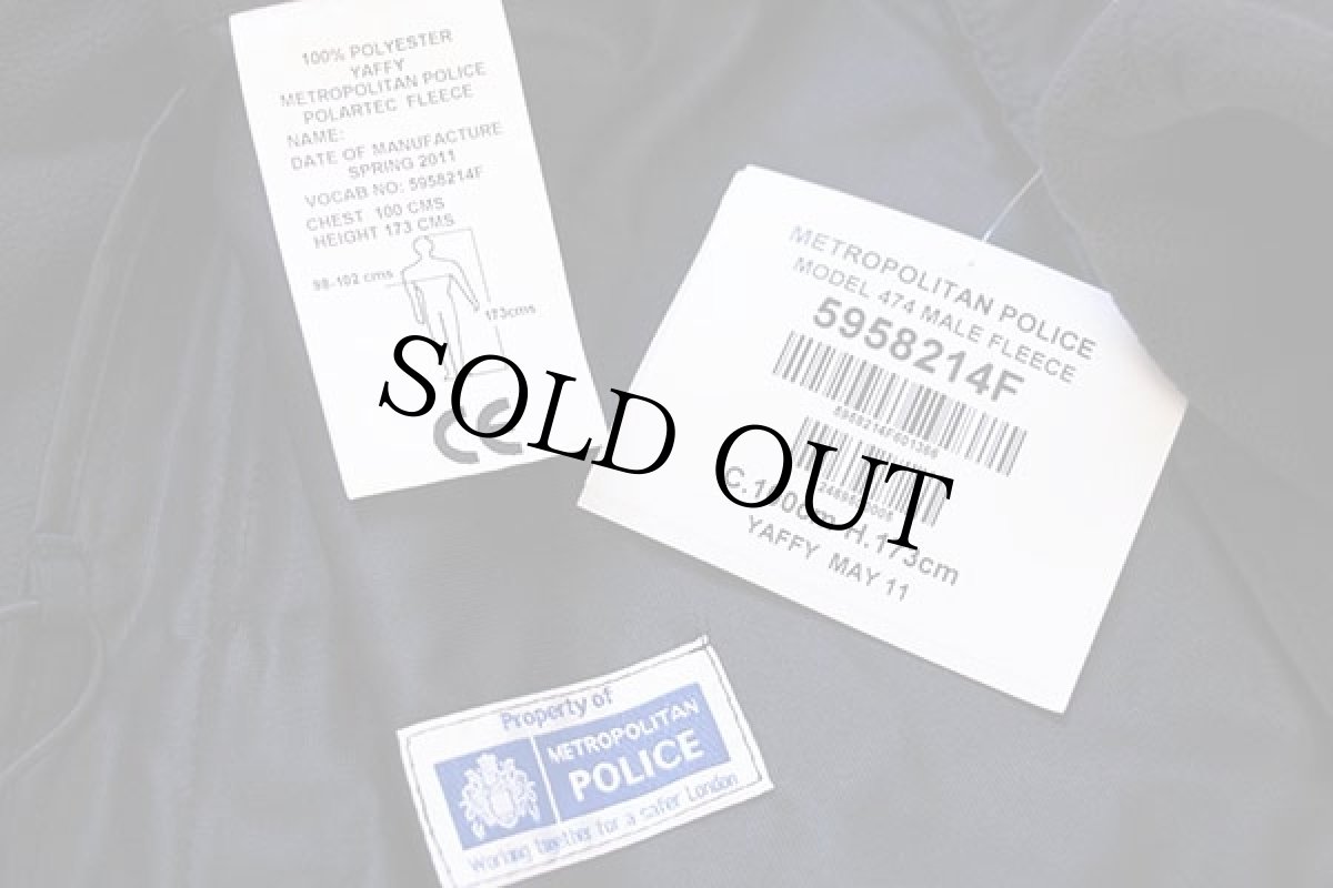 画像5: 未使用★イギリス警察 METROPOLITAN POLICE 474 POLARTEC フリースジャケット 黒 100/173 (5)