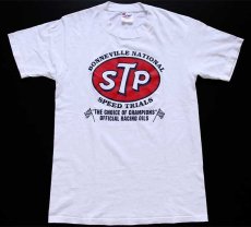 画像2: 90s USA製 STP ロゴ コットンTシャツ 白 M (2)