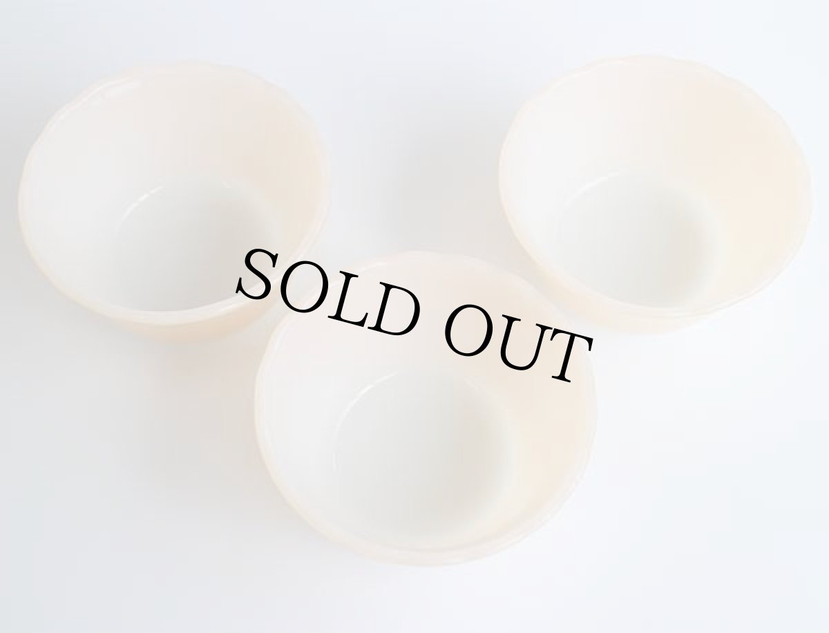 画像3: 60s USA製 Fire-Kingファイヤーキング COPPER-TINTカッパーティント カスタードカップ 6oz 3個セット (3)