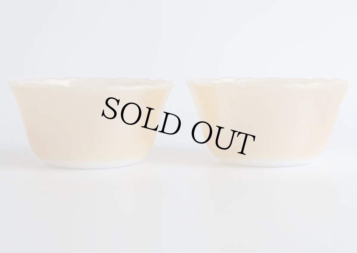 画像2: 60s USA製 Fire-Kingファイヤーキング COPPER-TINTカッパーティント カスタードカップ 6oz 2個セット★B (2)